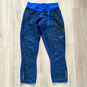 Nike Soul Cycle Dri-Fit Printed Relay 3/4 Crop Legging Sz S